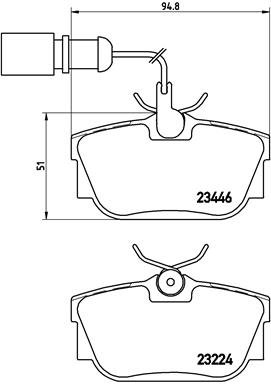 A.B.S. P 85 059 BREMBO Bremsbelagsatz, Scheibenbremse